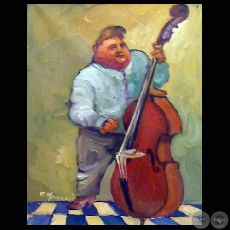SERIE MÚSICOS, 2009 - Óleo sobre tela de ROBERTO MORELLI