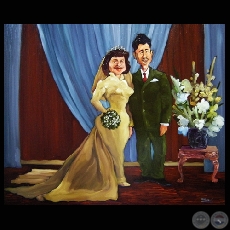CASAMIENTO - Óleo de Roberto Morelli