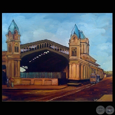 ESTACIN CENTRAL DEL FERROCARRIL, 2009 - leo sobre tela de ROBERTO MORELLI