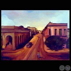 Calle Colón - Óleo de Roberto Morelli