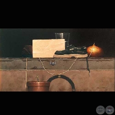 ESPERANDO A LOS REYES MAGOS - Óleo de HERNÁN MIRANDA