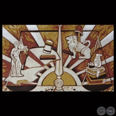 MURAL - FACULTAD DE CIENCIAS JURÍDICAS (DETALLE), 2012 - Autores: CARLA ASCARZA, OSVALDINA SERVIÁN, NEOL HERZOG y SERGIO OCAMPOS