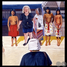 ÑA CULTURA, 1995 - Óleo sobre tela de ENRIQUE COLLAR
