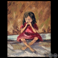 NIÑA - Óleo sobre tela de LEONOR CECOTTO