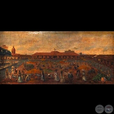 MERCADO MUNICIPAL - Óleo de IGNACIO NÚÑEZ SOLER