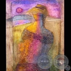 ATARDECER - Técnica Mixta  - Obra de Ofelia Fisman