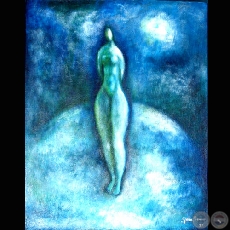 DESNUDO SOLO - Técnica Mixta  - Obra de Ofelia Fisman
