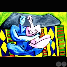 LA ALFOMBRA VOLADORA - Técnica Mixta - Obra de Ofelia Fisman 