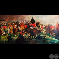 BATALLA DE TUYUTÍ, 3 DE NOVIEMBRE DE 1867 - Óleo de PABLO ALBORNO