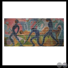 LA ENFERMEDAD, 1962 - Cerámica esmaltada de JOSEFINA PLÁ