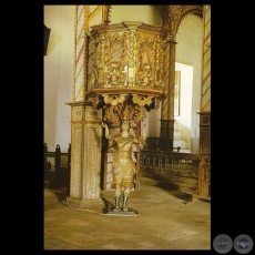 PÚLPITO DEL TEMPLO - Serie LA IGLESIA DE YAGUARÓN - Fotografía de Jesús Ruiz Nestosa