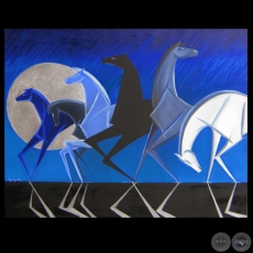 HUIDA AZUL - DOS JARDINES PARA EL ARTE, 2009 - Obra de RAQUEL ROJAS PEÑA