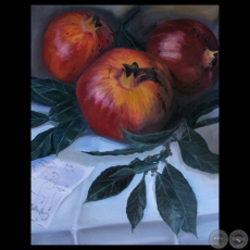 GRANADAS, 2012 - Óleo de RAQUEL ROJAS PEÑA
