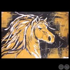 ROMANTIC HORSE, 2011 - Acrílico de RAQUEL ROJAS PEÑA