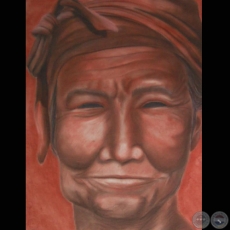 SERIE INDÍGENA, 2008 - Pastel seco de RAQUEL ROJAS PEÑA