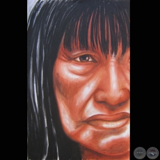 SERIE INDÍGENA, 2007 - Pastel seco de RAQUEL ROJAS PEÑA