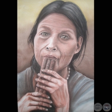 SERIE INDGENA, 2006 - Pastel seco de RAQUEL ROJAS PEA