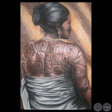 SERIE INDÍGENAS - Obras de RAQUEL ROJAS PEÑA - Año 2008 / 2007