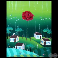 LA FLOR DE LA PASIÓN, 2012 - Acrílico de RENATTA AVILA PAOLI