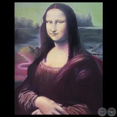 RÉPLICA DE LA MONA-LISA - Óleo de NICOLÁS MONGELOS MARTÍNEZ