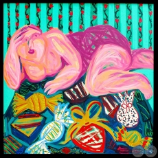 LA GORDA, circa 1985 - Obra de FELICIANO CENTURIÓN