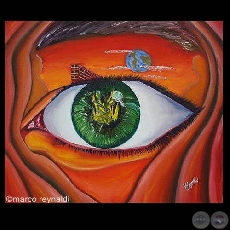 ESPEJO DEL ALMA (De la serie) - Óleo de Marco Reynaldi -  Año 2007