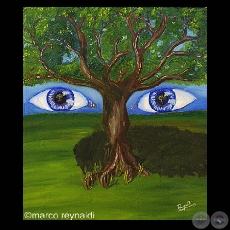 ESPEJO DEL ALMA (De la serie) - Óleo de Marco Reynaldi -  Año 2007