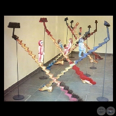 ESCALERAS AL CIELO, ESCALERAS AL INFIERNO, 1994 - Instalación de RICARDO MIGLIORISI