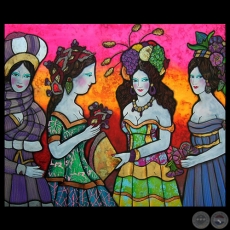 LAS CUATRO ESTACIONES, 2012 - Acrílico sobre lienzo de RICARDO MIGLIORISI