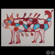 TINTA Y TÉCNICA MIXTA SOBRE PAPEL - Obras de RICARDO MIGLIORISI