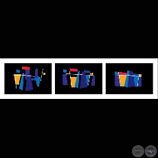 OBRA Nº 22 - DesFragmentación en Movimientos / Síptico 2 - Artista: GUSTAVO RODRÍGUEZ JARA - Año 2009