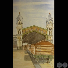 ESTACIÓN CENTRAL DEL FERROCARRIL - Obra de Raquel Rojas Peña