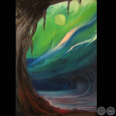 Paisaje surrealista - Obra de Raquel Rojas Peña