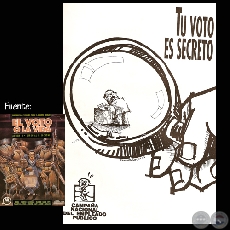 TU VOTO ES SECRETO - Ilustraciones de RAMÓN ROJAS VEIA
