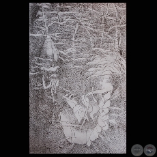 SERIE SIGNOS, 2009 - Grabado y tiza pastel de CARLOS ROLANDI