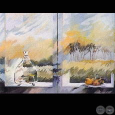 DES-PAISAJE, 1981 - Óleo de SUSANA ROMERO