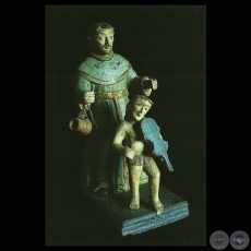 SAN FRANCISCO SOLANO Y EL INDIECITO - TALLA POPULAR (Colección MANUEL A. DUARTE PALLARÉS)