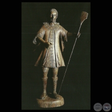 SAN ISIDRO LABRADOR - TALLA JESUÍTICA (PARROQUIA DE SAN COSME Y SAN DAMIÁN SAN COSME)