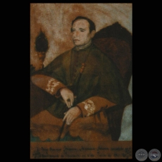 RETRATO DEL OBISPO MANUEL PALACIOS - Acuarela de SATURIO ROS