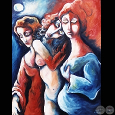 NINFAS DE LA LUNA (Serie) - Obra de Anna Scavone - Año 2003