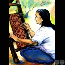 TELAR GUARANÍ - Obra de Anna Scavone - Octubre 2008