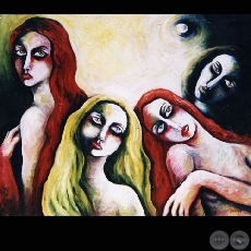 NINFAS DE LA LUNA (Serie) - Obra de Anna Scavone - Año 2003