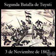 SEGUNDA BATALLA DE TUYUTI - 3 DE NOVIEMBRE DE 1867 - Dibujo de WALTER BONIFAZI 