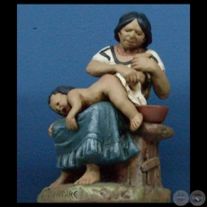 AÑÁ MITARÉ - Estatuilla de barro cocido de SERAFIN MARSAL