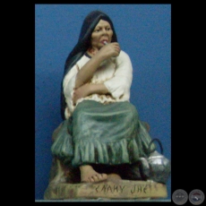 CAARY JHE - Estatuilla de barro cocido de SERAFIN MARSAL