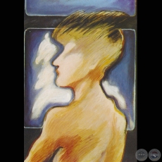 MUJER DE ESPALDAS, 1984 - Acrílico de SUSANA ROMERO