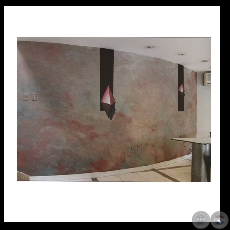 MURAL RADIO PRIMERO DE MARZO, 1998 - Óleo de FÉLIX TORANZOS