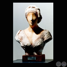 TORSO CON PUNTILLA, 1988 - Cerámica de OFELIA FISMAN 