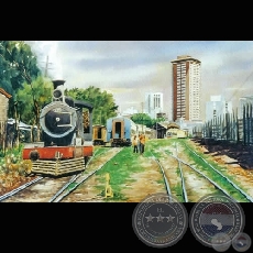 EL ÚLTIMO VIAJE DEL TREN - Acuarela de EMILI APARICI