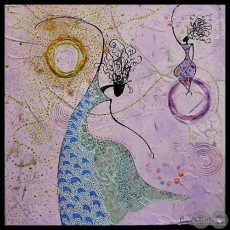 LA DANSE EN ROSE - Colección HUELLAS DE LA VIDA - Acrílico de VANESSA TIO-GROSET